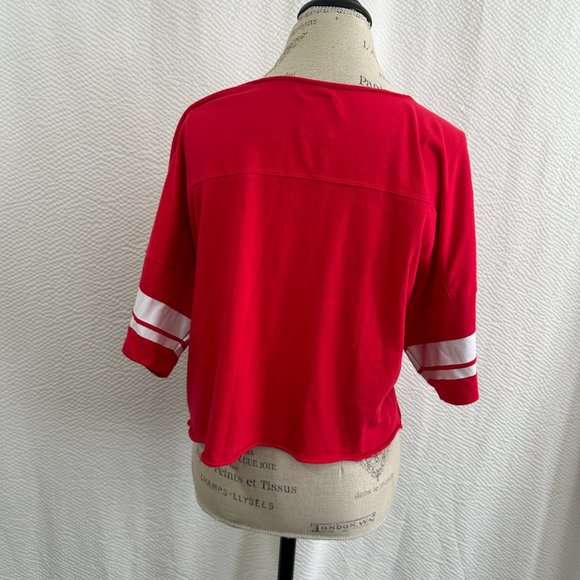 Victoria's Secret PINK Crop Short Sleeve Top Campus style - Picture 5 of 8